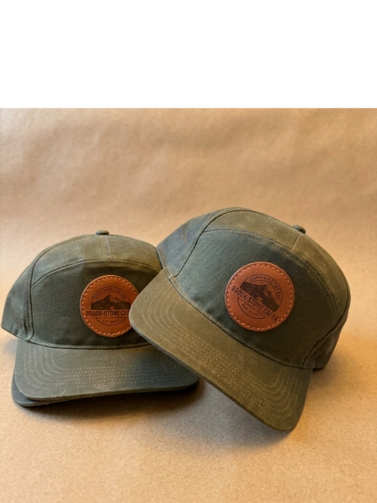 Richardson 937 Waxed Canvas Hat — Olive | Custom Leather Patch