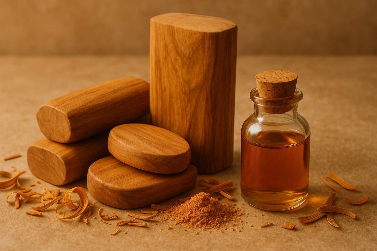 sandalwood and oil